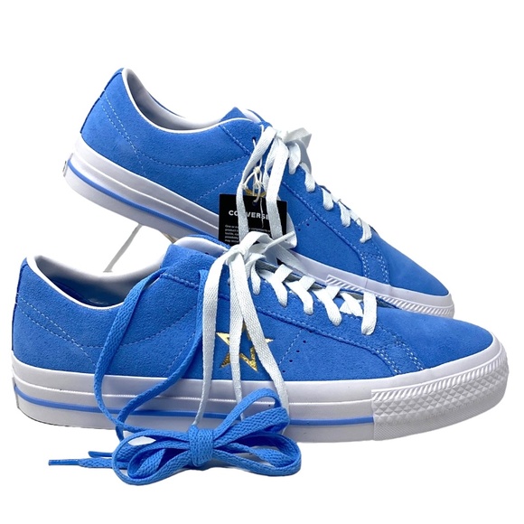 Converse One Star Pro Suede Blue Low Top Shoes Men Size Casual Sneakers A06647C - Picture 1 of 9